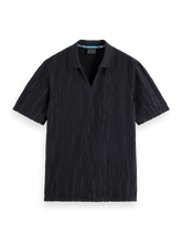 SCOTCH AND SODA Jacquard Cotton Terry Relaxed-Fit Polo at Gravity NYC